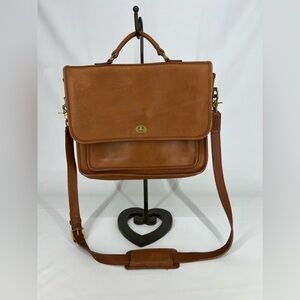 Vintage Coach Colebrooke Briefcase British Tan